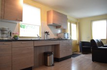 Stichting vakantiehuis t Opkikkertje, bungalow ´t Stekske en ’t Uitstapje , Bergen op Zoom, Noord-Brabant, aangepast aanrecht